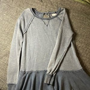 Altar’d State Blue Terry Ruffle Dress 20x23